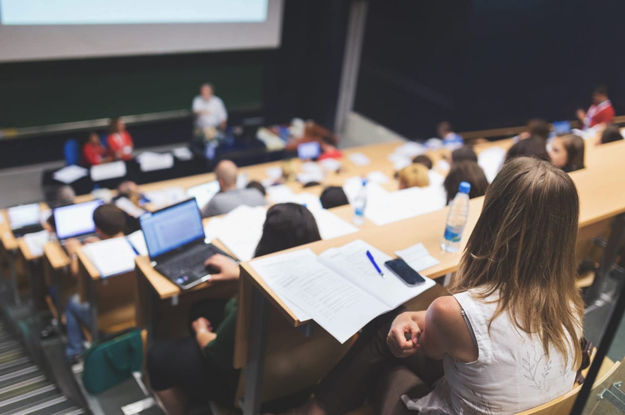 College lecture hall