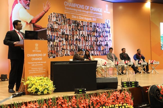 Champions of Change speaker addressing audience