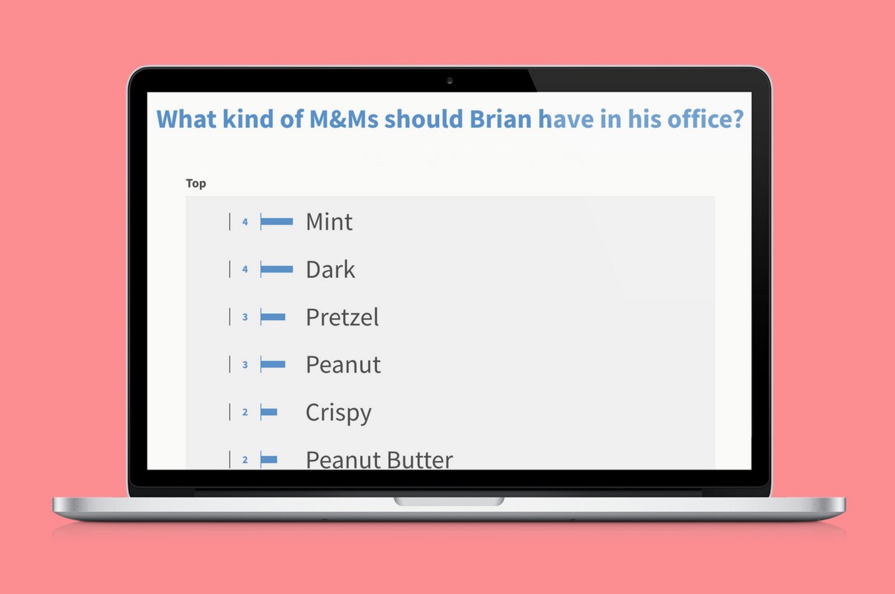 What kind of M&Ms should Brian have in his office?