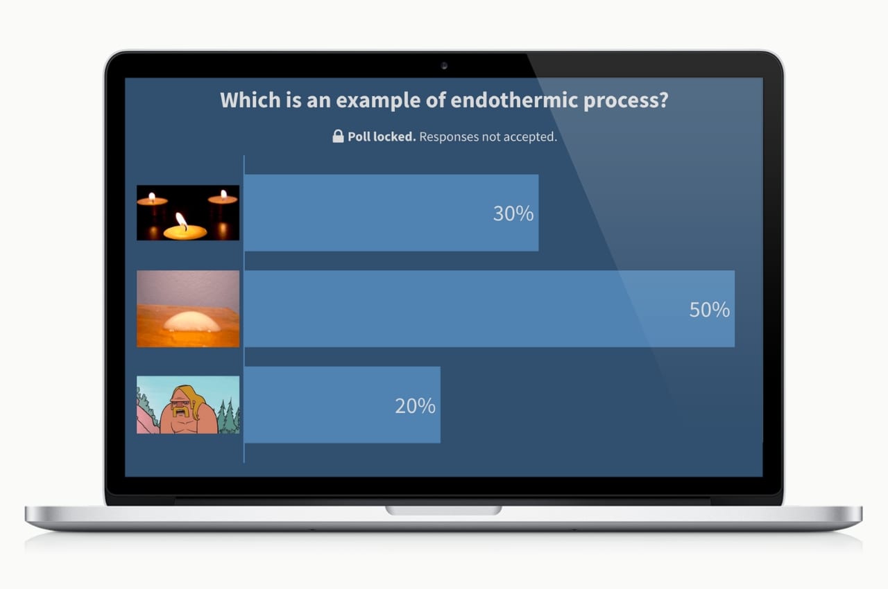Poll: Which is an example of endothermic process?