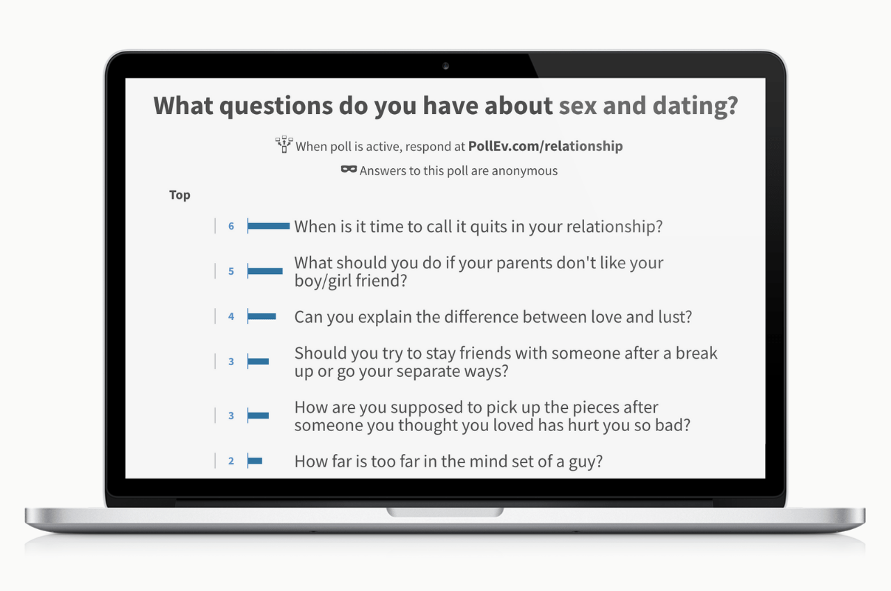 examples of interactive powerpoint presentations Poll: What questions do you have about sex and dating?