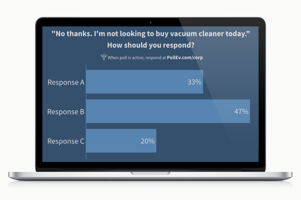 Example choose-your-own-adventure poll