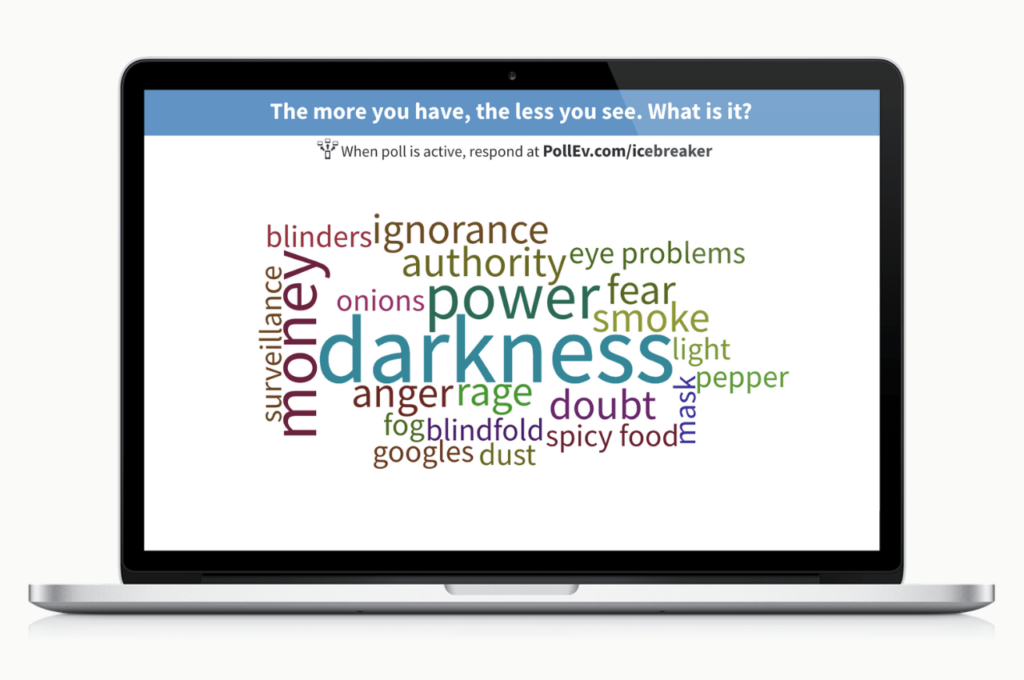 Poll: The more you have, the less you see.