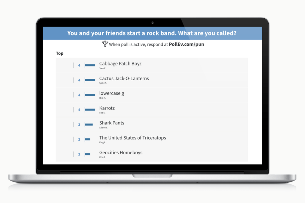 Poll: What is your rock band called?