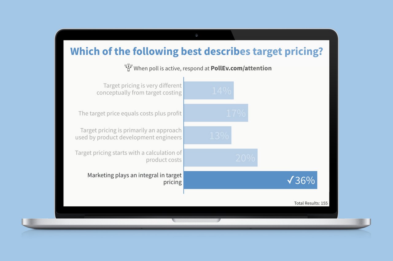 Which of the following best describes target pricing?