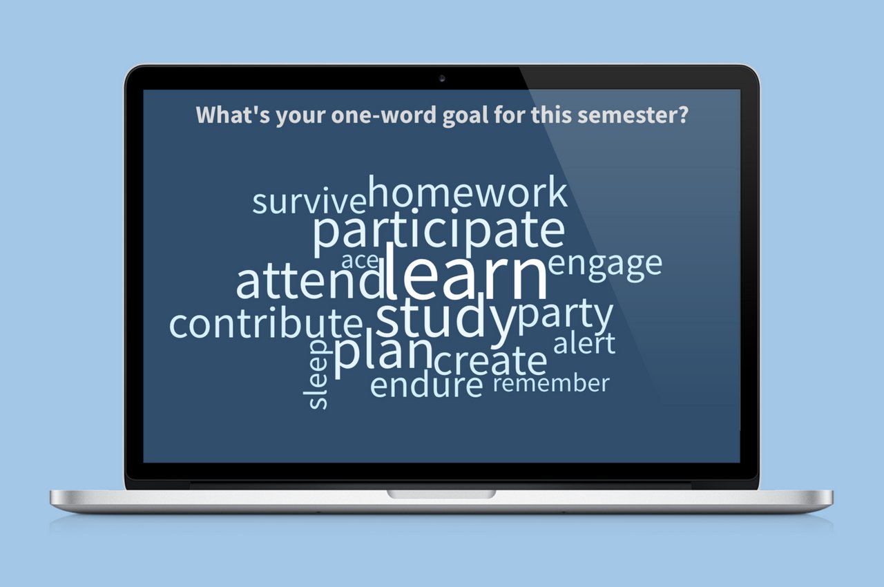 What's your one-word goal for this semester?