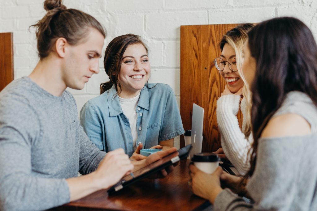 High-schoolers-talking