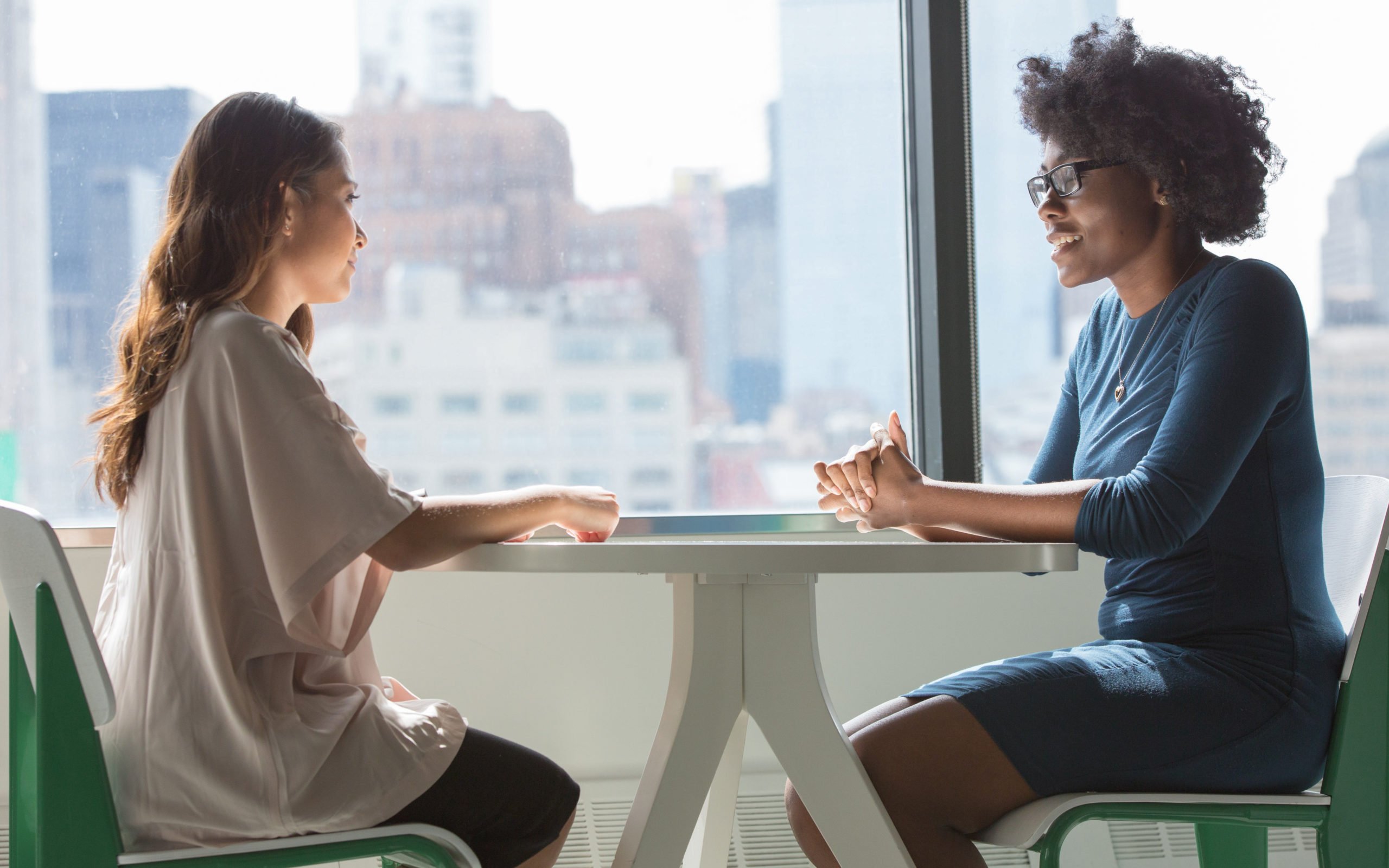 A manager actively listening to their employee.